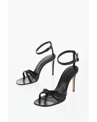 Victoria Beckham - Leather Decol Ankle-Strap Sandals Heel 9Cm - Lyst