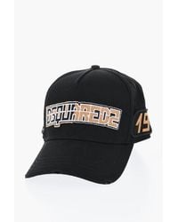 DSquared² - Cotton Gabardine Baseball Cap With Patches - Lyst