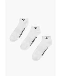 Converse - Logo Embroidered 3 Socks Set - Lyst