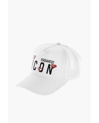 DSquared² - Icon Cotton Gabardine Cap With Embossed Details - Lyst