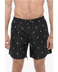 Neil Barrett - All Over Thunderbolt Printed Swim Shorts - Lyst