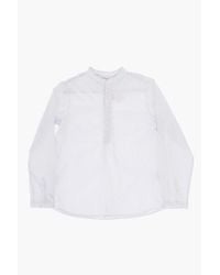 Bonpoint - Poplin Cotton Striped Shirt With Mandarin Collar - Lyst