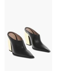 Bottega Veneta - Leather Mules Tokyo With 11Cm Metallic Heel - Lyst