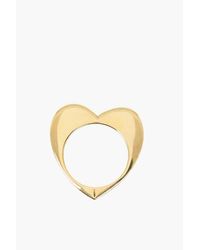 Ami Paris - Alan Crocetti Heart-Shaped Golden Effect Ring - Lyst