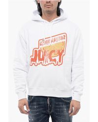 DSquared² - Brushed Cotton D2 Juicy Cool Fit Hoodie - Lyst
