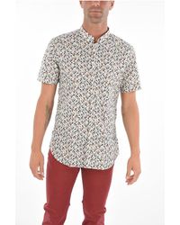 Corneliani - Cc Collection Floral Patterned Short-Sleeve Shirt With Butto - Lyst