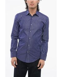 Brian Dales - Striped Poplin Cotton Shirt - Lyst