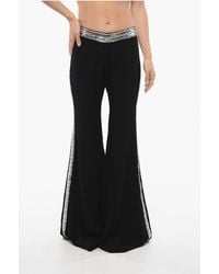 Balmain - Flare-Fit Pants With Sequined Side Bands - Lyst