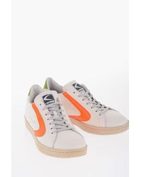 Valsport - Leather Tournament Mix Low-Top Sneakers With Contrasting Det - Lyst