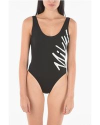 Nike - Move To Zero Logo Printed One Piece Swimsuit - Lyst