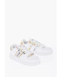 Versace - Jeans Couture Leather Meyssa Low-Top Sneakers With Baroque M - Lyst