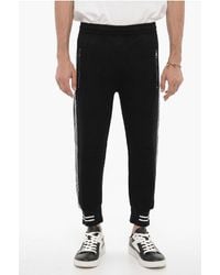 Neil Barrett - Neoprene Skinny Fit Biker Joggers With Contrasting Side Band - Lyst