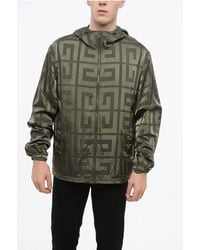 Givenchy - Nylon Windbreaker Jacket With All-Over Monogram - Lyst