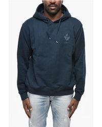 DSquared² - Brushed Cotton Hoodie Cool Fit With Raised Logo - Lyst