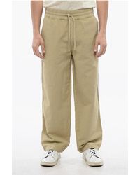 AllSaints - Straight Leg Cotton And Linen Hanbury Pants - Lyst
