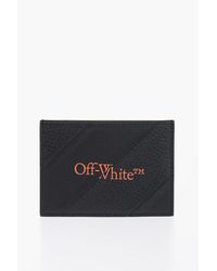 Off-White c/o Virgil Abloh - Logo Printed Leather Card Holder - Lyst