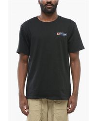 Converse - Standard-Fit Crewneck T-Shirt With Maxi Printed Logo - Lyst