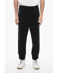 Neil Barrett - Cotton Blend Modernist Biker Sweatpants With Zipped Pockets - Lyst