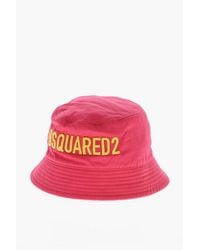 DSquared² - Cotton Bucket Hat With Embroidered Logo - Lyst