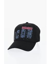 DSquared² - Icon Cotton Twill Baseball Cap With Printed Logo - Lyst