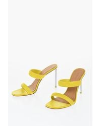 Off-White c/o Virgil Abloh - Leather Allen Sandals With Heel 11 Cm - Lyst