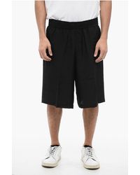 Neil Barrett - Viscose Blend Jordan Shorts With Elastic Waistband - Lyst