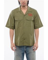 DIESEL - Short Sleeves Casual S-Mac-22-B Shirt With Embroidery - Lyst