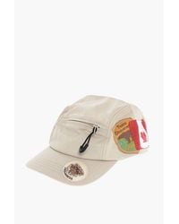 DSquared² - Cotton Gabardine Baseball Cap With Pocket And Patches - Lyst