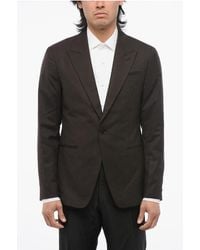 AllSaints - Pinstriped Blazer With Peak Lapel - Lyst