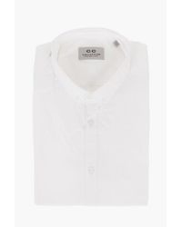 Corneliani - Cc Collection Button-Down Cotton Blend Short-Sleeved Shirt - Lyst