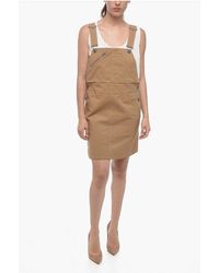 A.P.C. - A. P.C. Dungarees With Square Neckline - Lyst