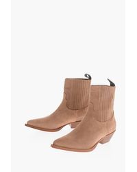 Sonora Boots - Suede Hidalgo Point Toe Western Boots 5Cm - Lyst
