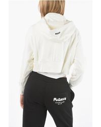 nike mini swoosh cropped hoodie