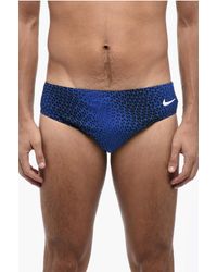 Nike - Two-Tone Swim Briefs With Embroidered Logo - Lyst