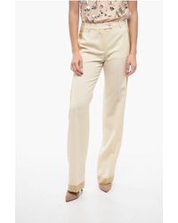 Moschino - Couture Virgin Wool Tailoring Pants With Contrasting Detaili - Lyst