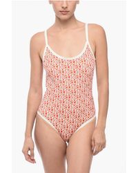 Moncler - All-Over Logoed One-Piece Swimsuit - Lyst