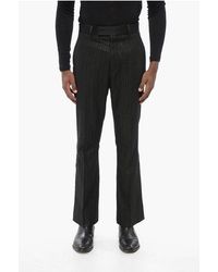 Amiri - Wool Blend Pants With Lurex Pinstriped Motif - Lyst