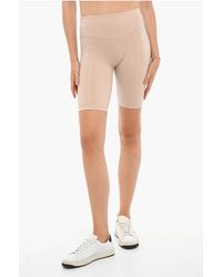 Champion - High-Waisted Stretch Cotton Biker Shorts - Lyst