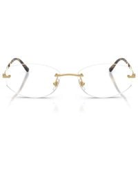 Ray-Ban - Irregular Metal Eyeglasses Online - Lyst