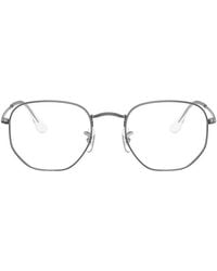 Ray-Ban - Irregular Metal Eyeglasses Online - Lyst