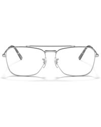 Ray-Ban - Square Metal Eyeglasses Online - Lyst