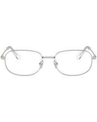 Swarovski - Rectangle Metal Eyeglasses Online - Lyst