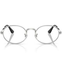 Ray-Ban - Oval Metal Eyeglasses Online - Lyst