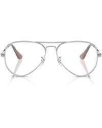 Ray-Ban - Pilot Metal Eyeglasses Online - Lyst