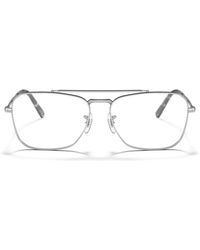 Ray-Ban - Square Metal Eyeglasses Online - Lyst