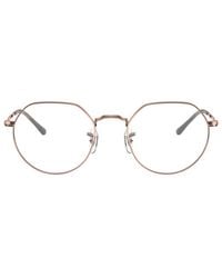 Ray-Ban - Irregular Metal Eyeglasses Online - Lyst