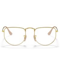 Ray-Ban - Irregular Metal Eyeglasses Online - Lyst