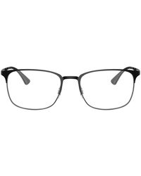 Ray-Ban - Square Metal Eyeglasses Online - Lyst