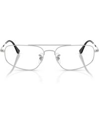Ray-Ban - Irregular Metal Eyeglasses Online - Lyst