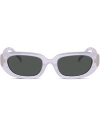 Tory Burch - T Monogram Rectangle Sunglasses, One Size - Lyst